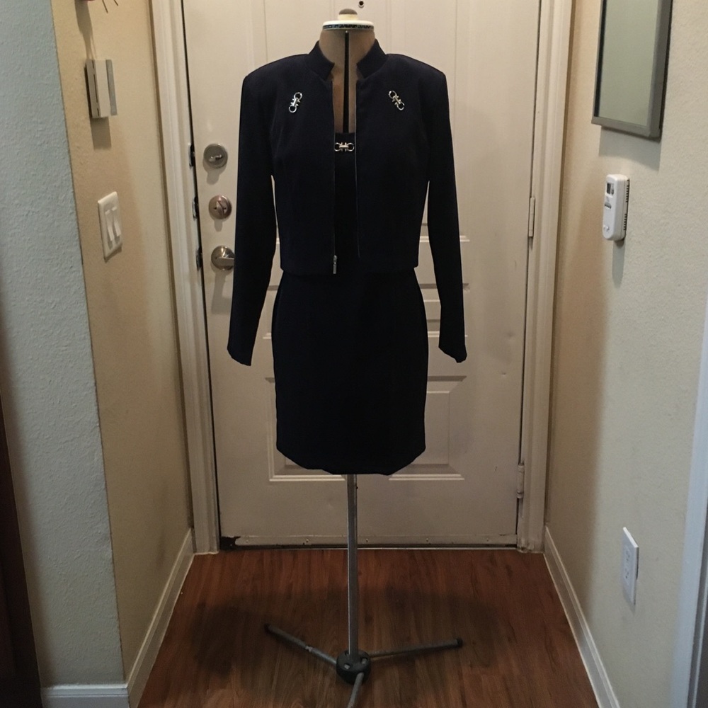 Vintage Sleeveless Dress W/Jacket